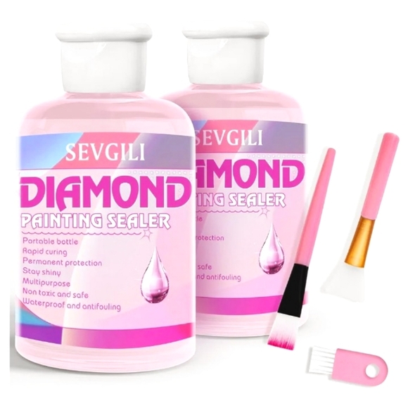 5/$50 Sevgili Diamond Art Sealer x2 With 3 Piece Tool Set - Picture 1 of 7
